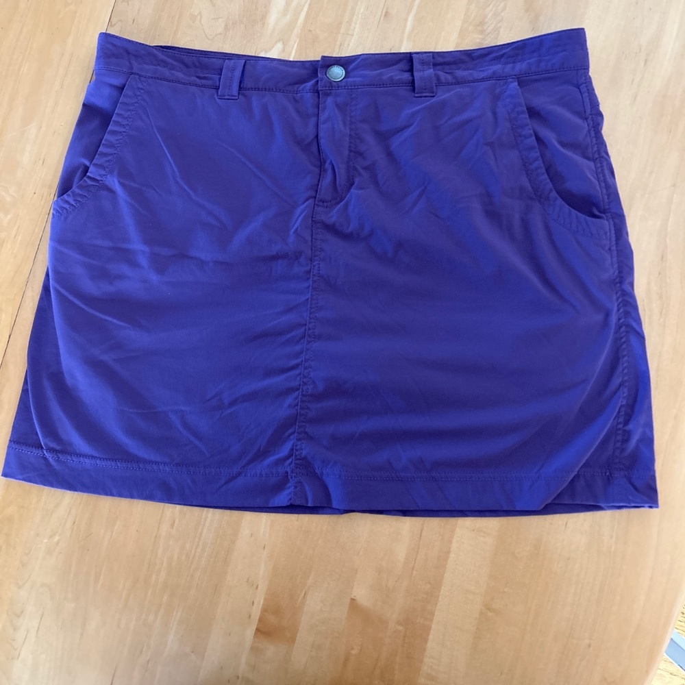 Eddie Bauer purple stretch outdoors travel skort 14